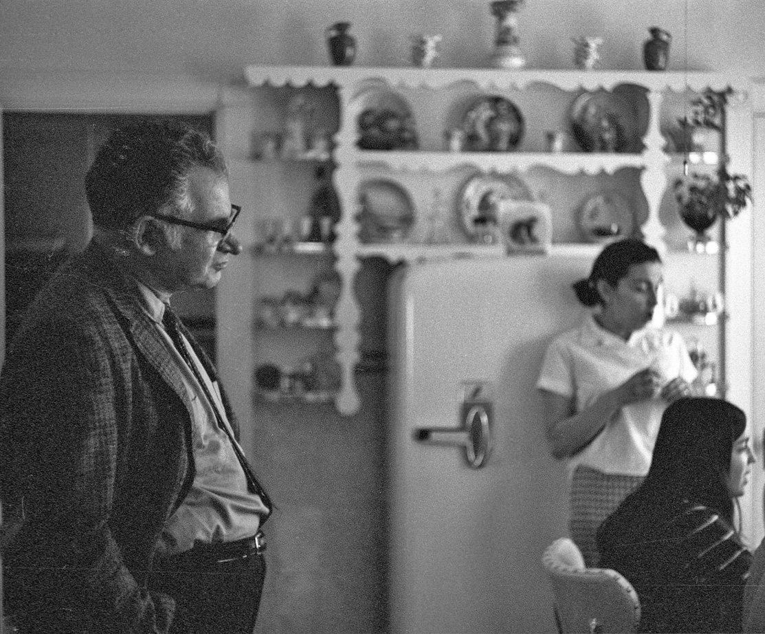 1969 April Portland Daddy in Sarah's kitchen